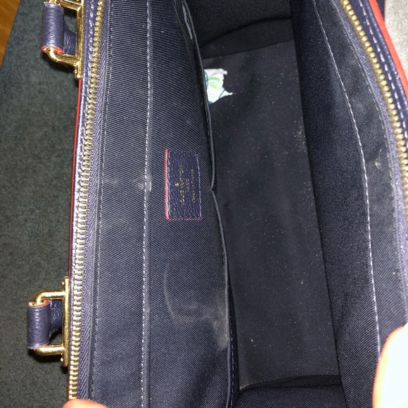 Navy Blue/ Red Louis Vuitton Sully - Picture 3 of 5